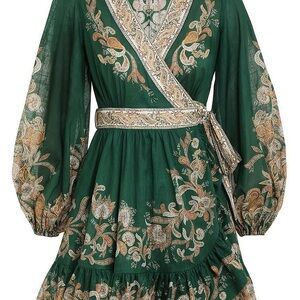 ZIMMERMANN DEVI WRAP MINI DRESS